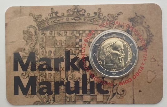 Κροατία - 2 ευρώ 2024, Marko marulic (Coin Card)