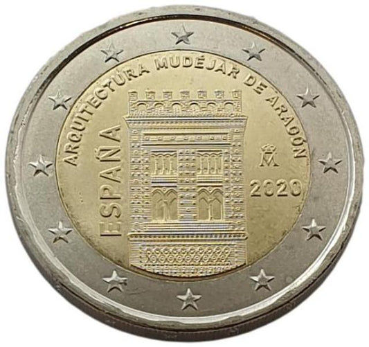 Ισπανία - 2 Ευρώ 2020, Ακυκλοφόρητο