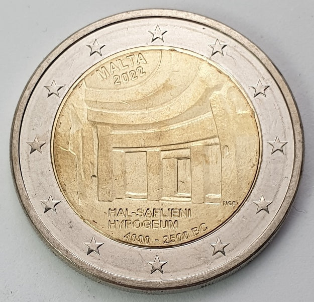 Μάλτα - 2 Ευρώ 2022, Ακυκλοφόρητο