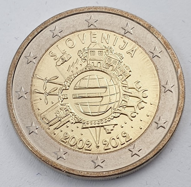 Σλοβενία - 2 Ευρώ (Τα Δέκα Χρόνια Του Ευρώ 2002 - 2012), Ακυκλοφόρητο