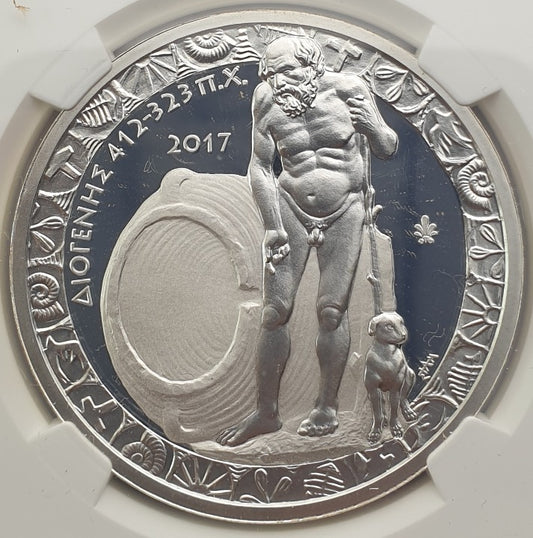 Greece - 10 Euros 2017 (PF 69 ULTRA CAMEO), Diogenis, Silver