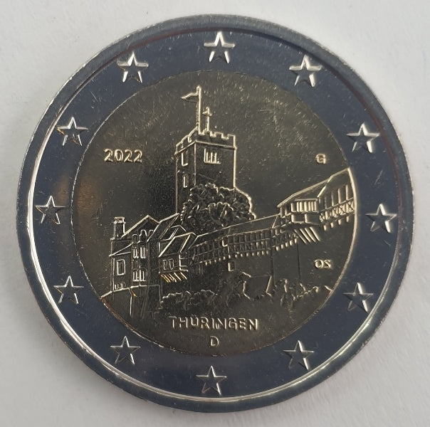 Γερμανία - 2 Ευρώ 2022 G, Ακυκλοφόρητο