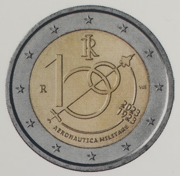 Ιταλία - 2 Ευρώ 2023, Πολεμική Αεροπορία, (Coin Card)