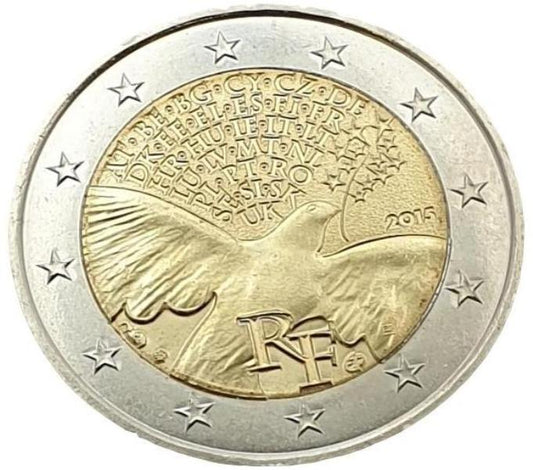 Γαλλία - 2 Ευρώ 2015 A, Ακυκλοφόρητο