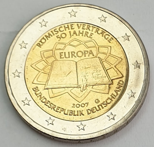 Γερμανία - 2 Ευρώ (50 Χρόνια Από Τη Συνθήκη Της Ρώμης 2007 G), Ακυκλοφόρητο