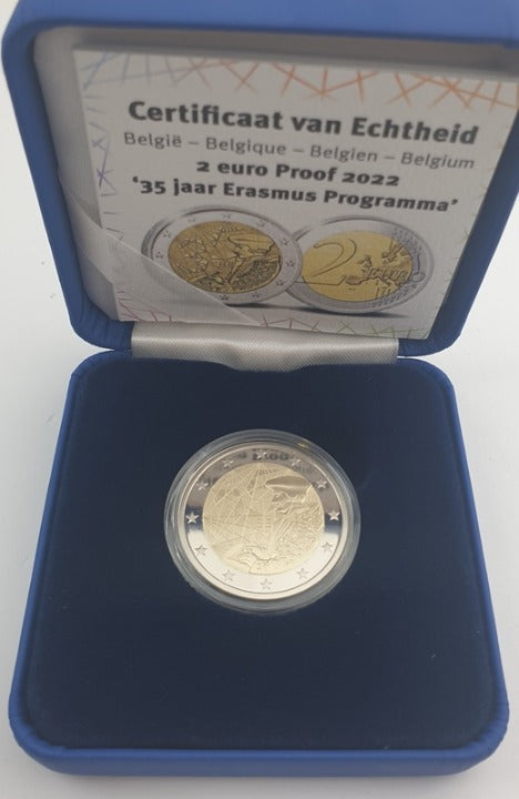 Βέλγιο - 2 Ευρώ 2022, 35 Χρόνια του Πρoγράμματος Erasmus, PROOF