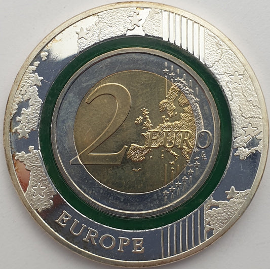 Γερμανία - 2 Ευρώ 2017 D, Πράσινο ασημένιο περίβλημα